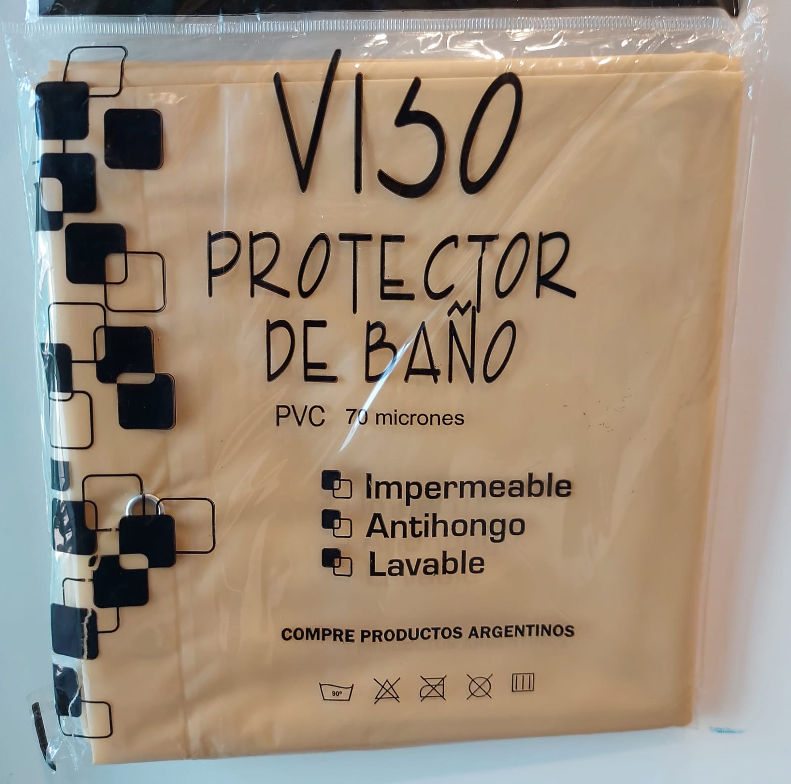 Protector De Cortina De Baño Impermeable Antihongos